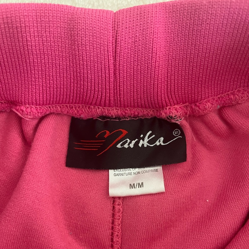 Marika Pink terry cloth Striped band Drawstring Shorts M - Picture 6 of 7